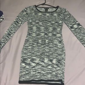 Black and White Tight Dress